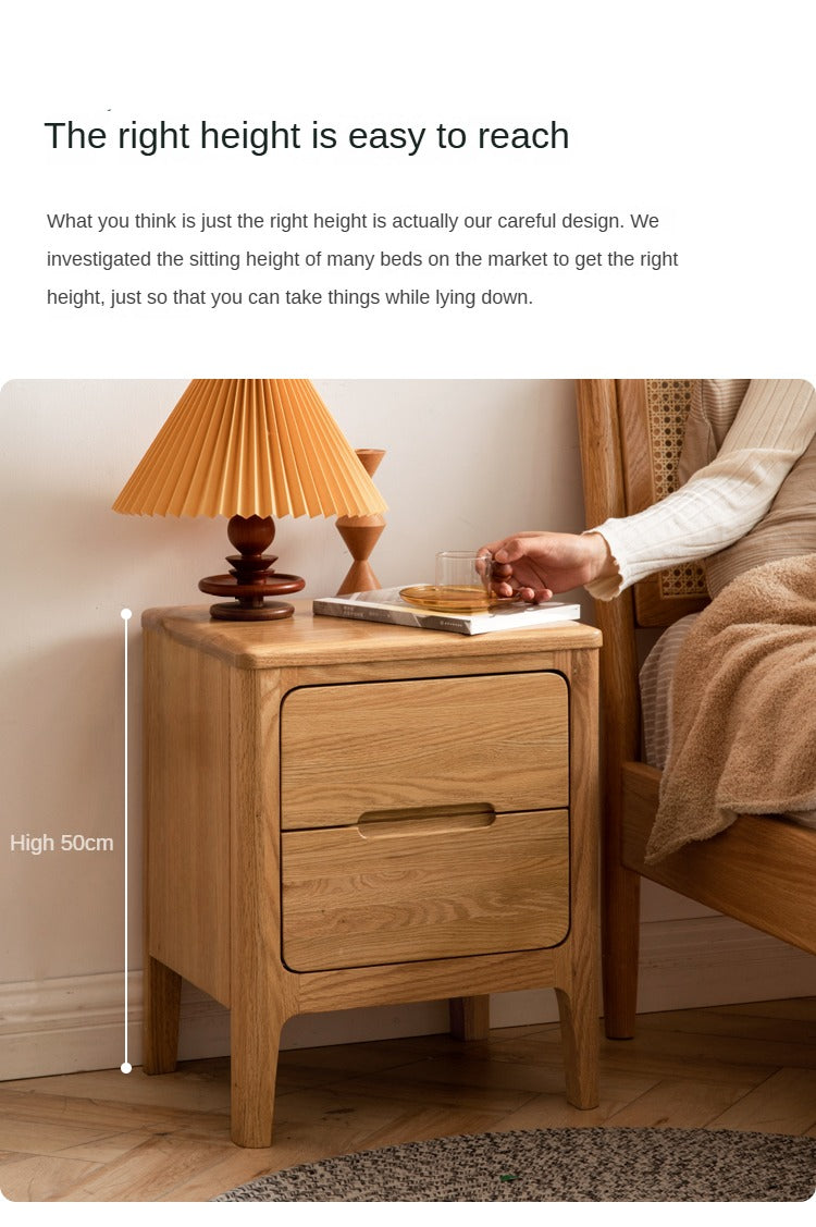 Oak solid wood Nightstand.