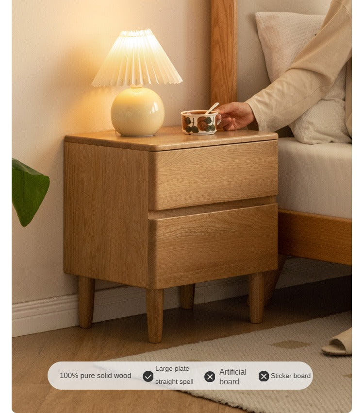 Oak Solid Wood nightstand.