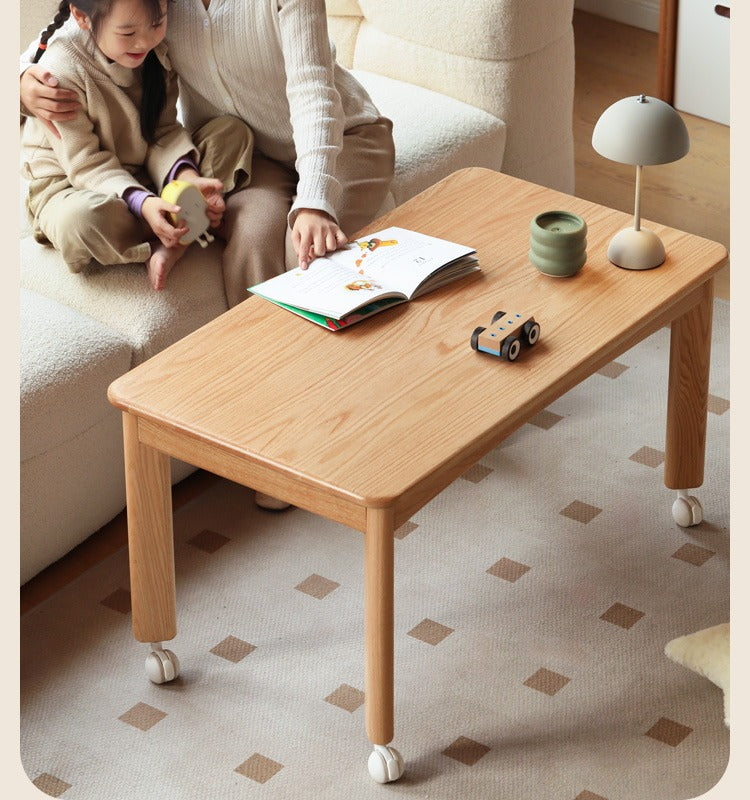 Oak solid wood Coffee Tables simple parent-child toy table: