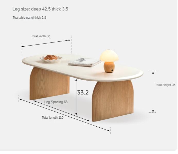 Ash, Oak Solid Wood Wind Tea Table-