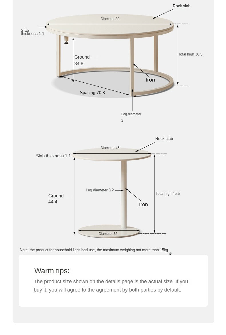 Ash solid wood Milk Oil Wind Combination Storage Rock coffee table-