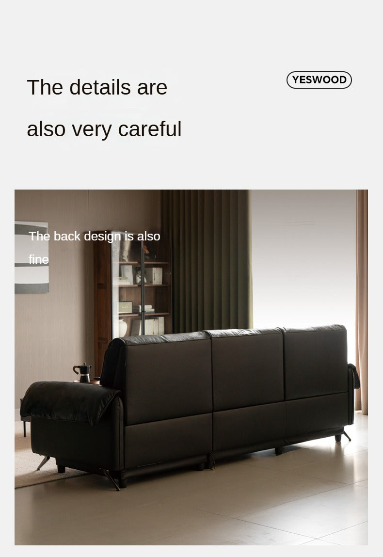 Leather Telescopic Electric Sofa Modern