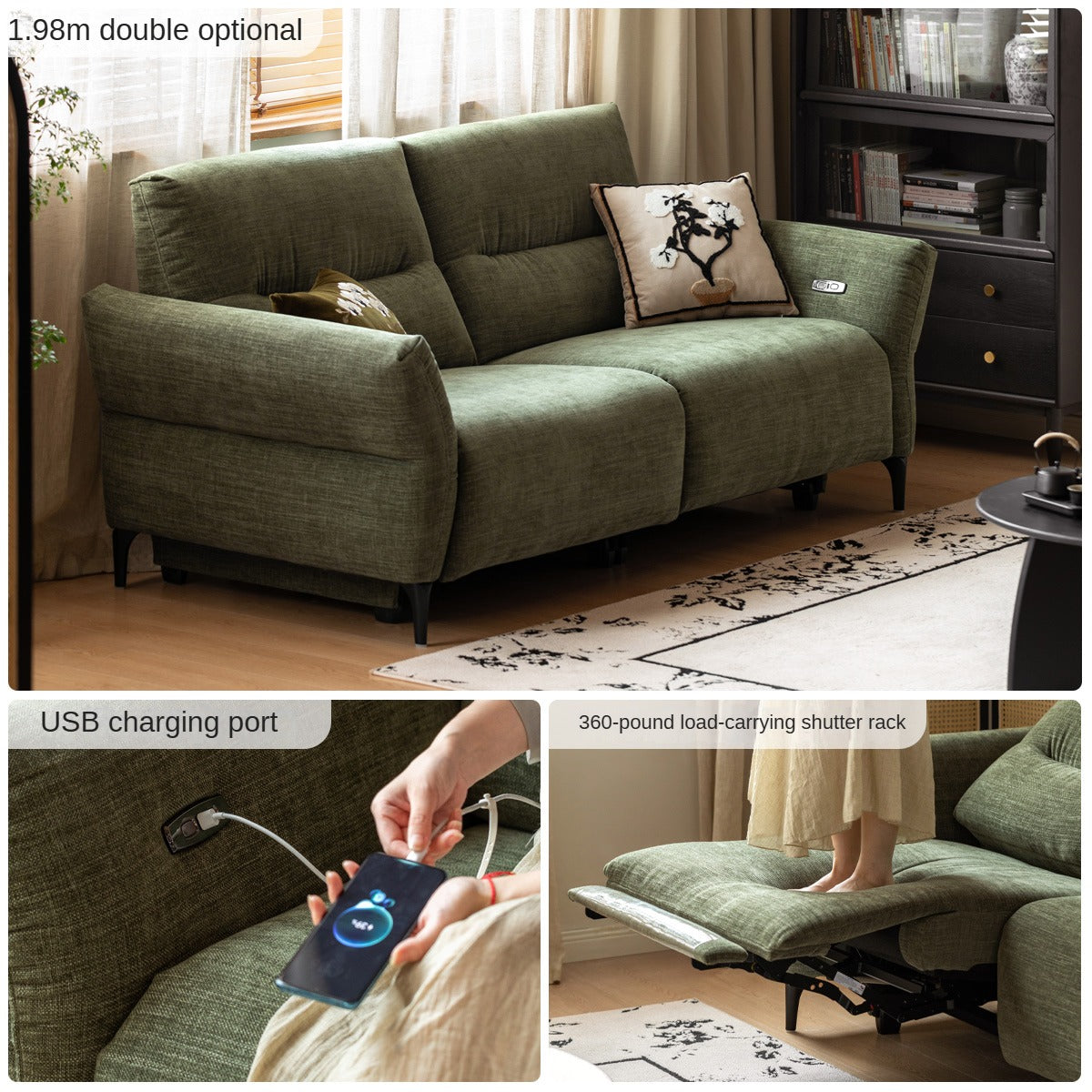 Fabric Multifunctional Electric Sofa Modern Simple