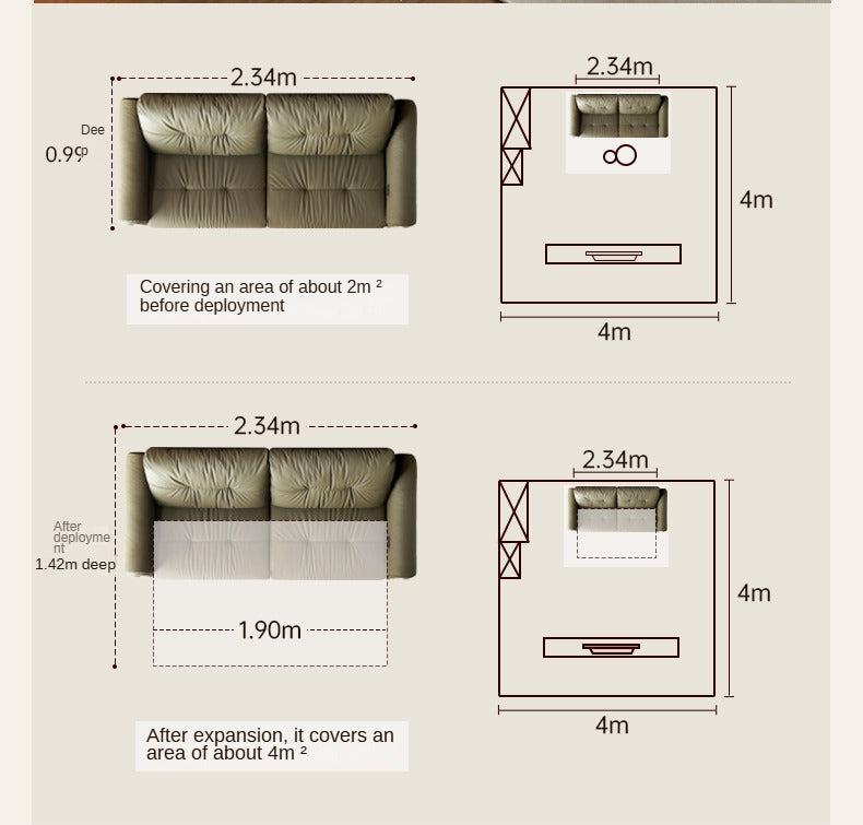 Fabric Leather Electric Sofa Cat Scratch