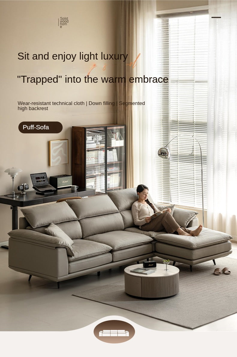 Technology Fabric Straight Sofa Modern Simple