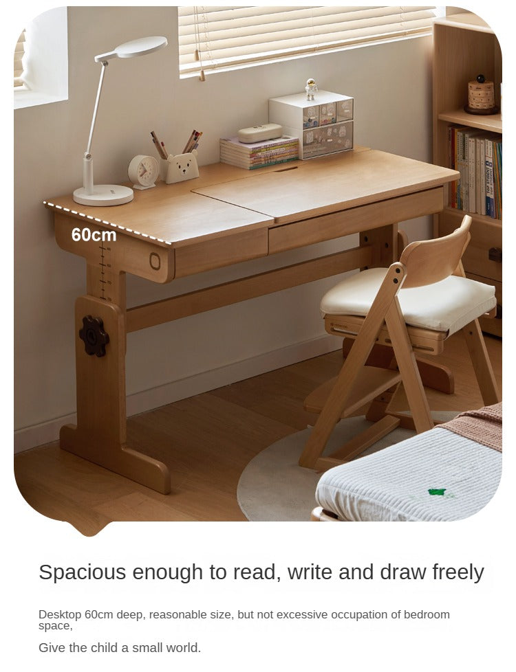 Beech solid wood children's study table