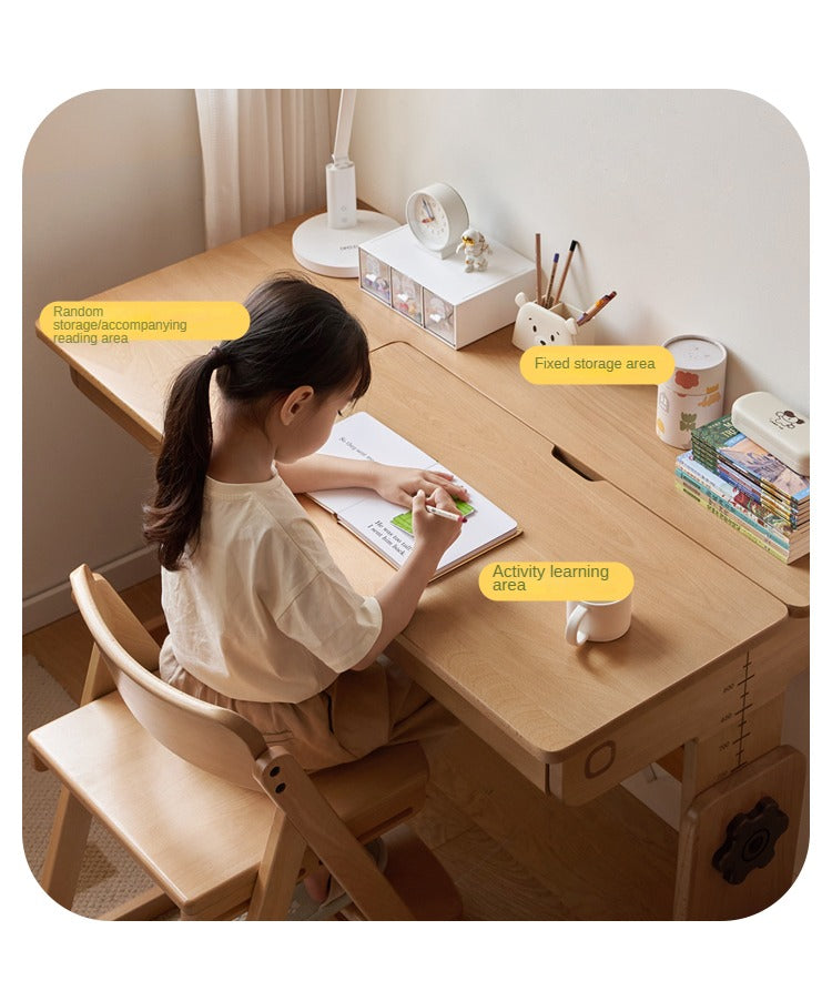 Beech solid wood children's study table