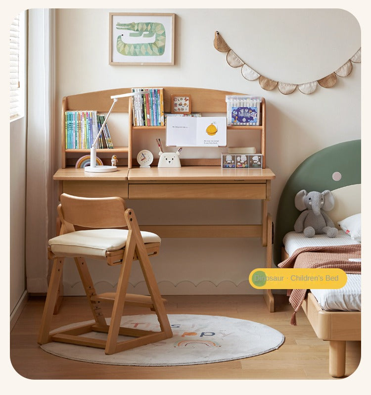 Beech solid wood children's study table