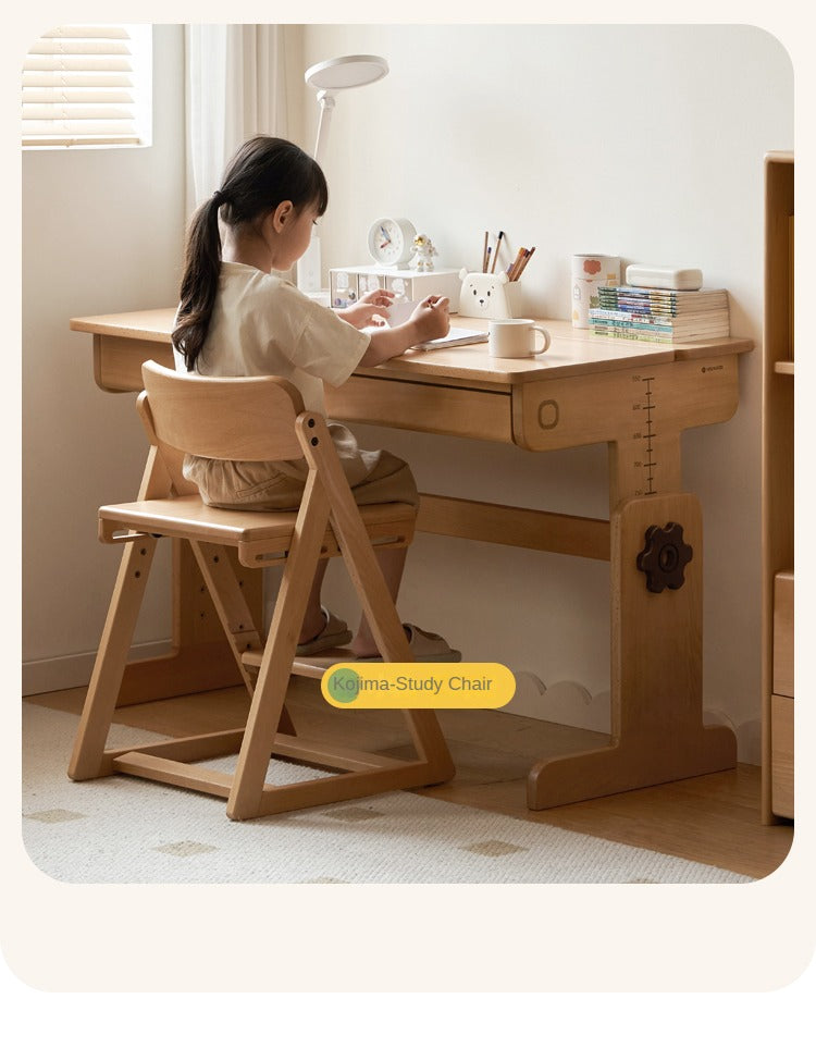 Beech solid wood children's study table