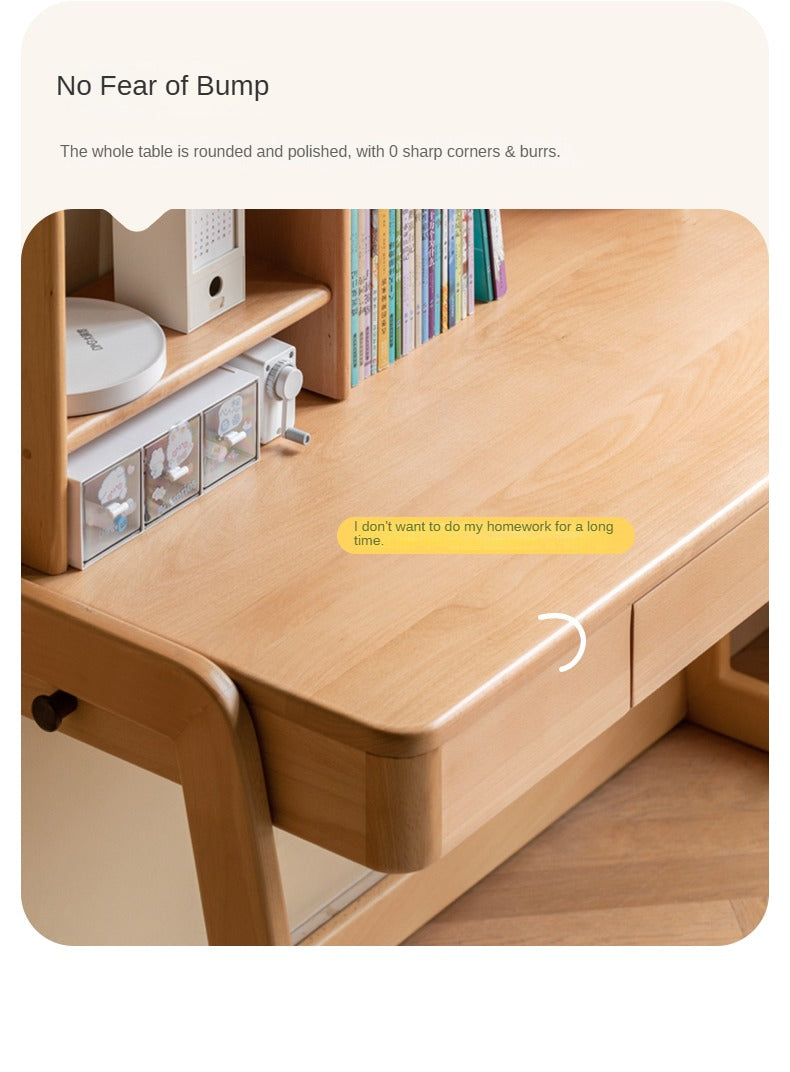 Beech solid wood children's study table