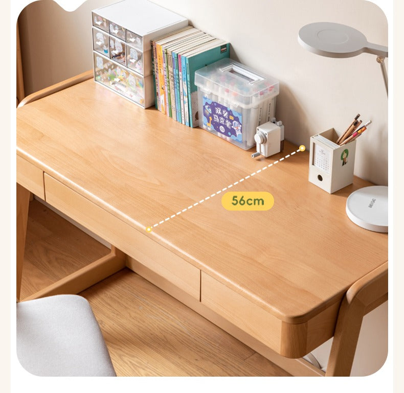 Beech solid wood children's study table