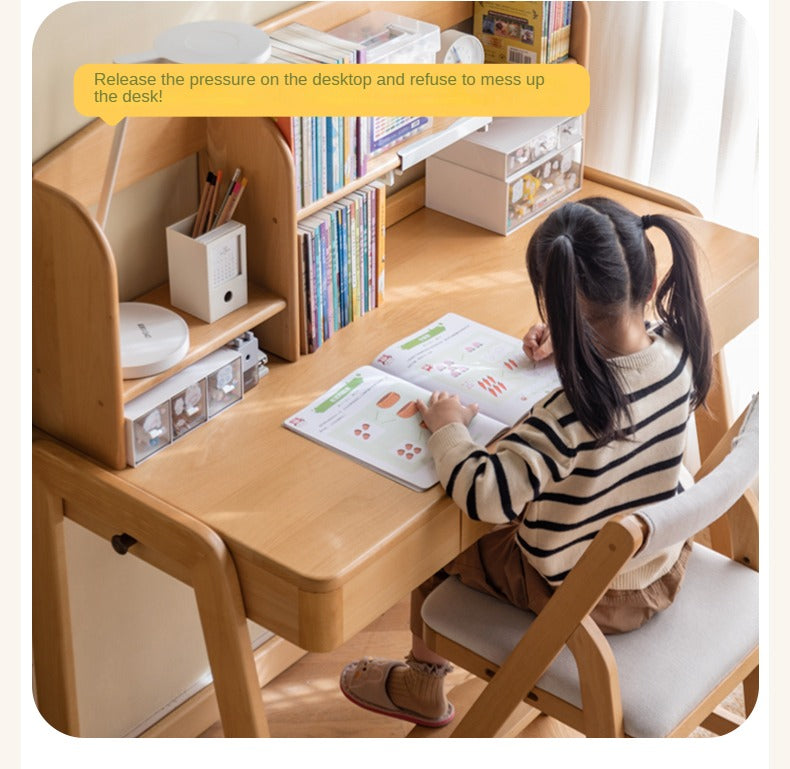 Beech solid wood children's study table