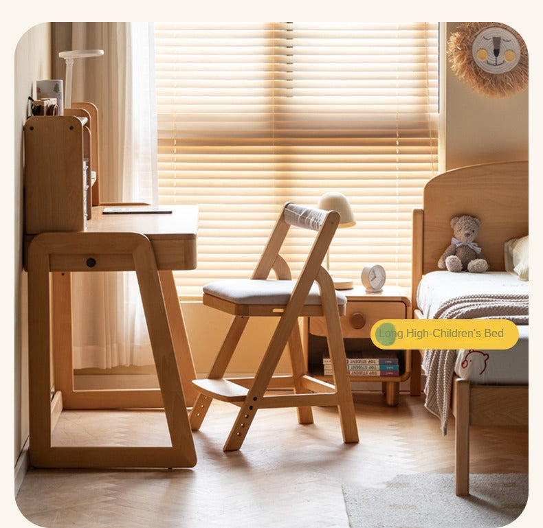 Beech solid wood children's study table