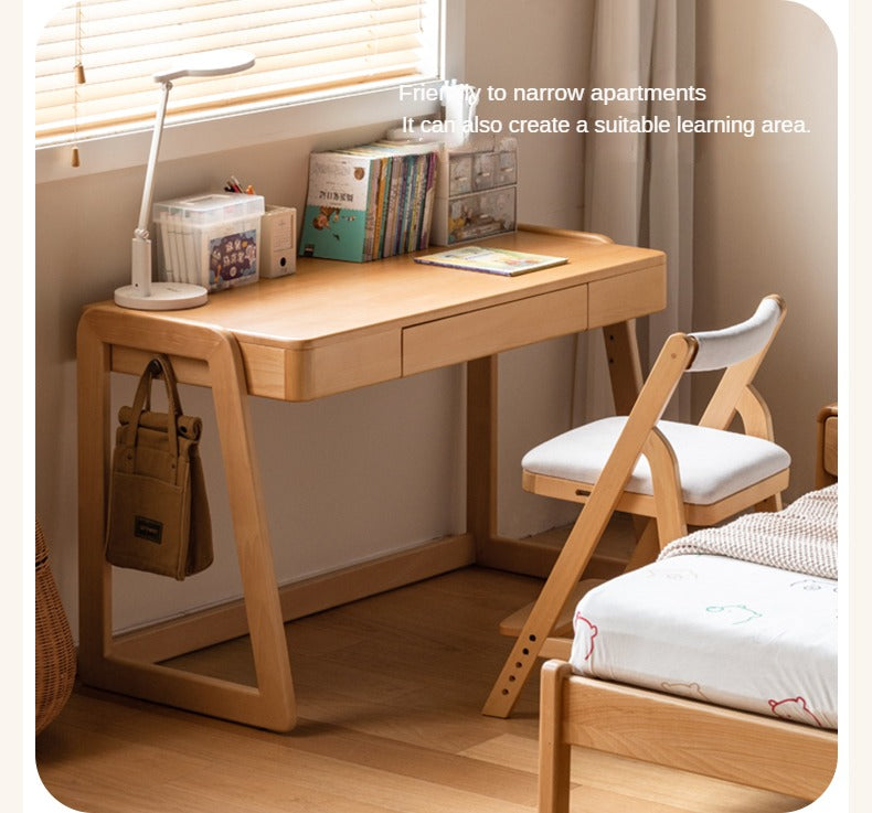 Beech solid wood children's study table