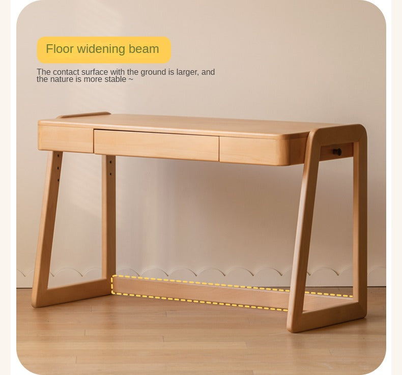 Beech solid wood children's study table