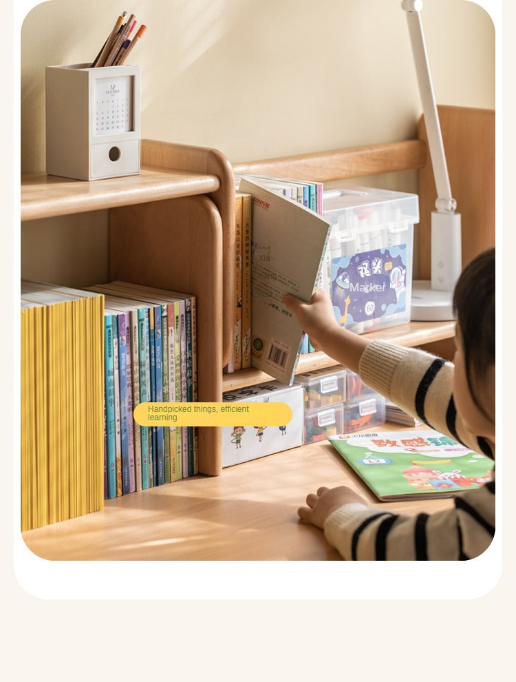 Beech, Oak solid wood children's shelves multi-function