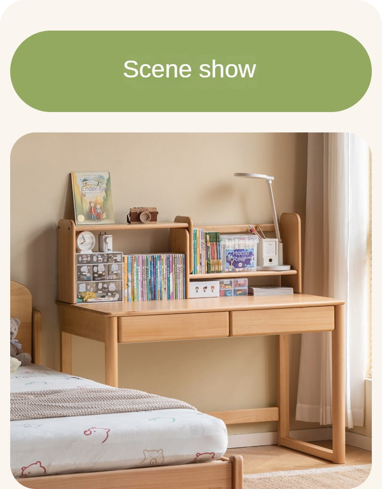 Beech, Oak solid wood children's shelves multi-function