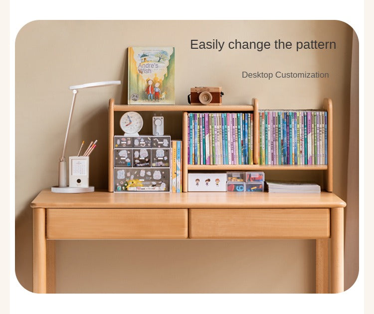 Beech, Oak solid wood children's shelves multi-function