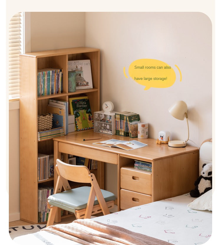 Beech solid wood children's bookcase