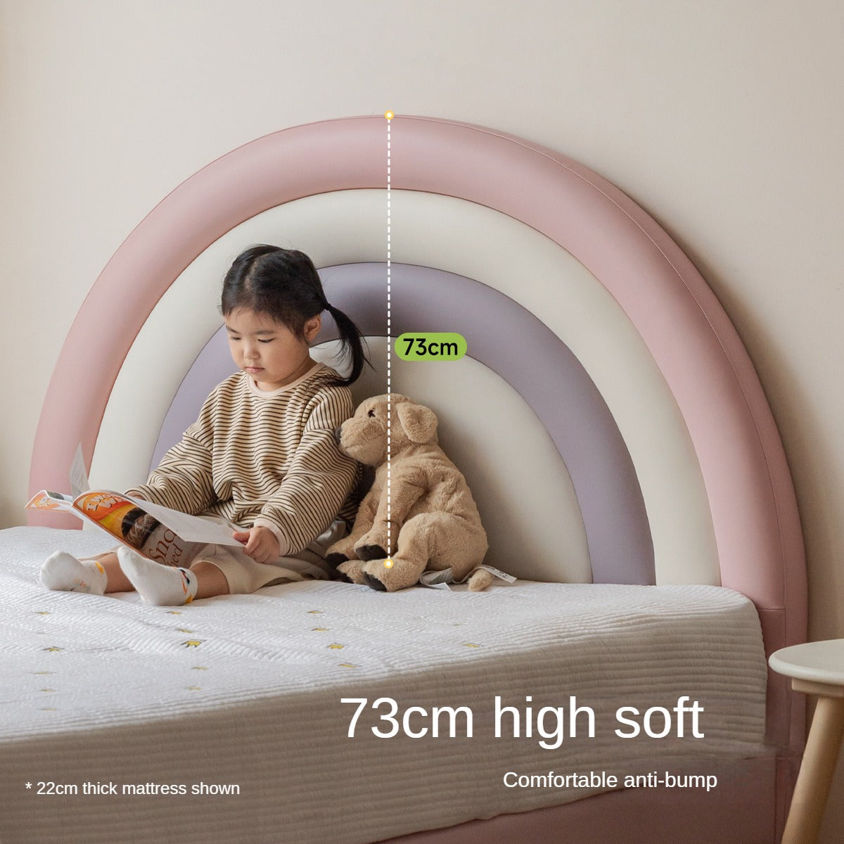 Organic leather Children's Soft Rainbow Bed