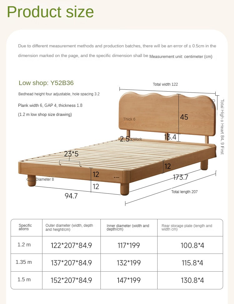 Beech Solid Wood Children's Single Bed