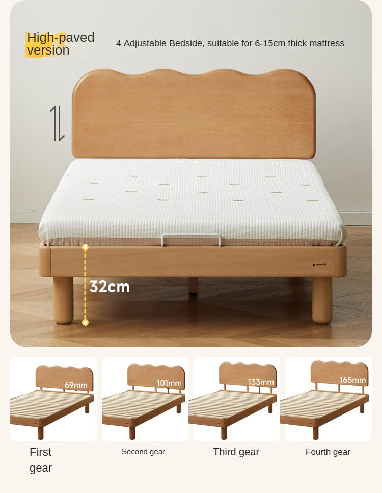 Beech Solid Wood Children's Single Bed