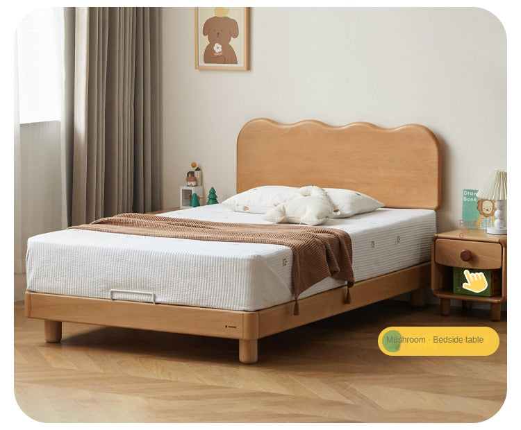 Beech Solid Wood Children's Single Bed