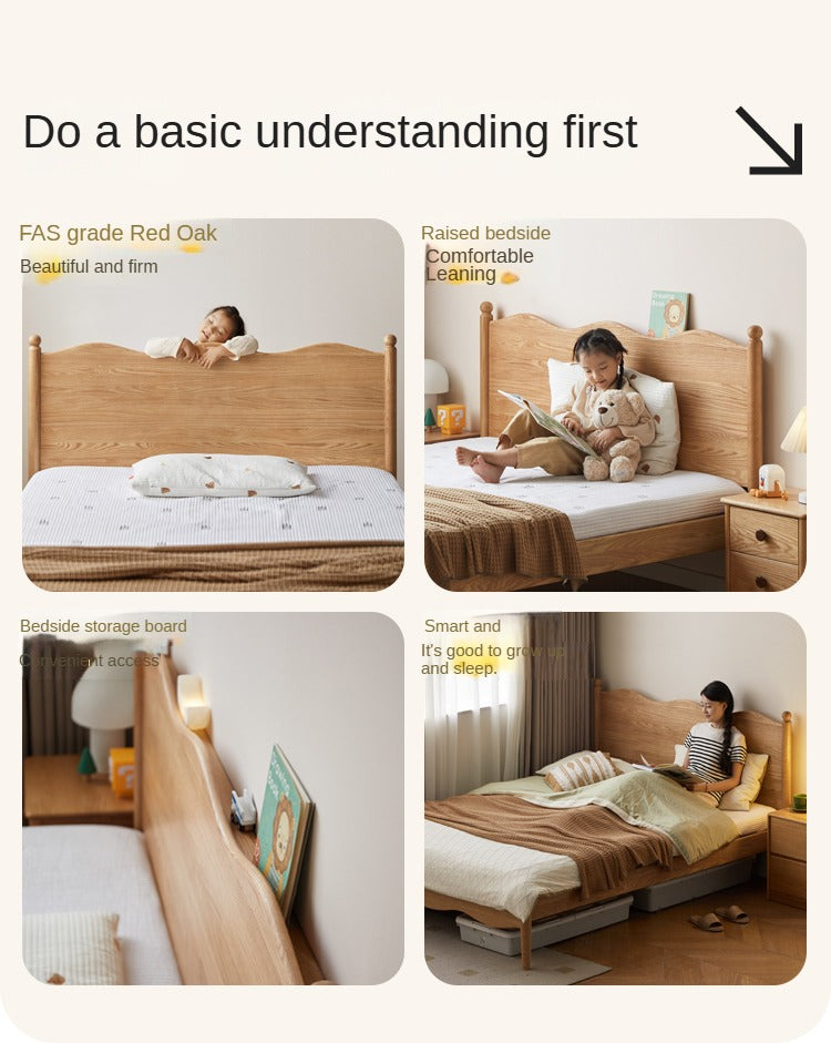 Oak Solid Wood Children's Bed