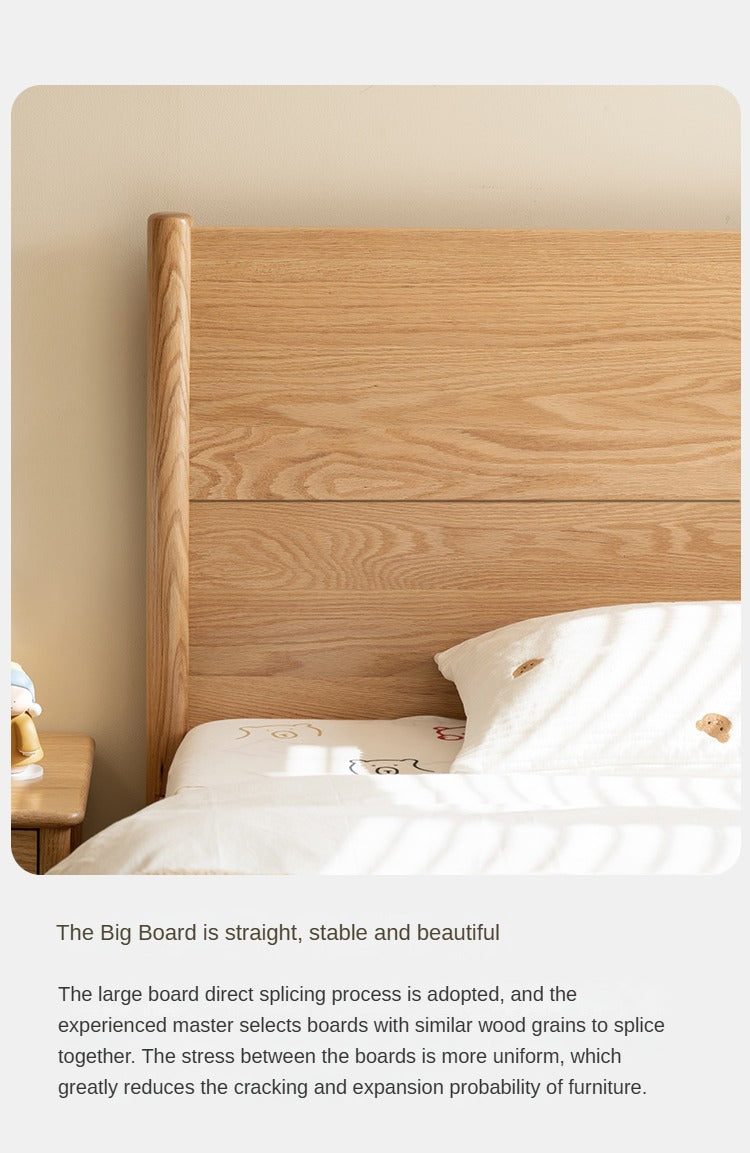 Beech, Oak Solid Wood Children's Box Bed