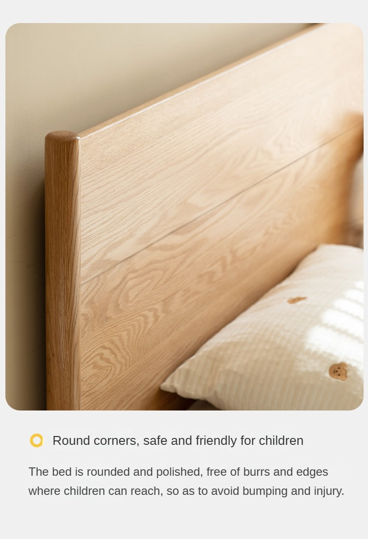 Beech, Oak Solid Wood Children's Box Bed