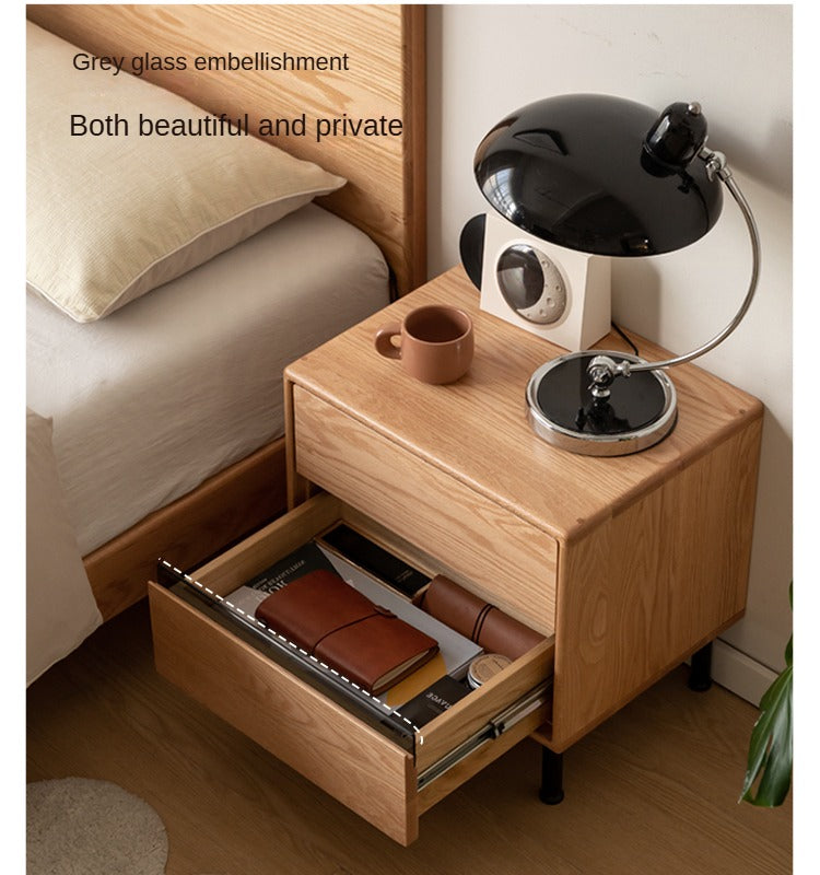 Oak Solid Wood Nightstand