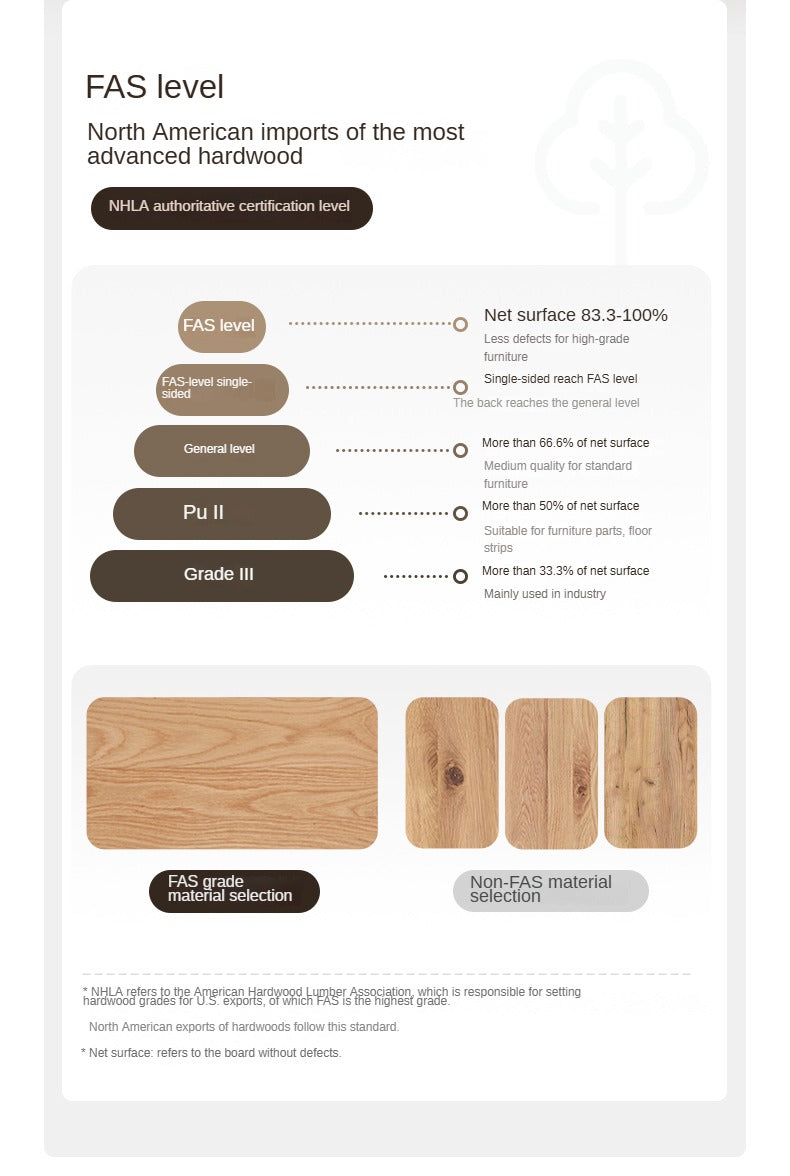 Oak Solid Wood Lifting Rock Plate Tea Table