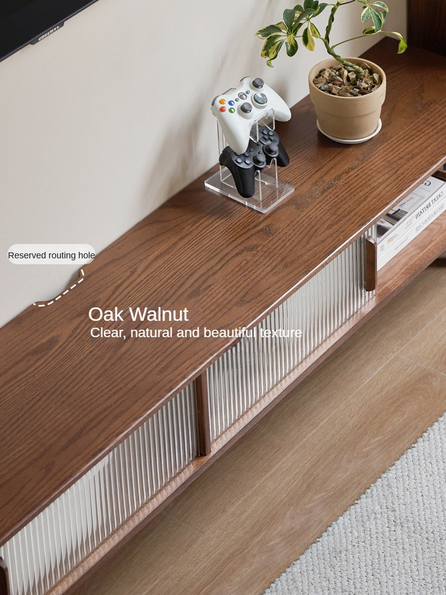 Oak Solid Wood Modern Simple TV Cabinet