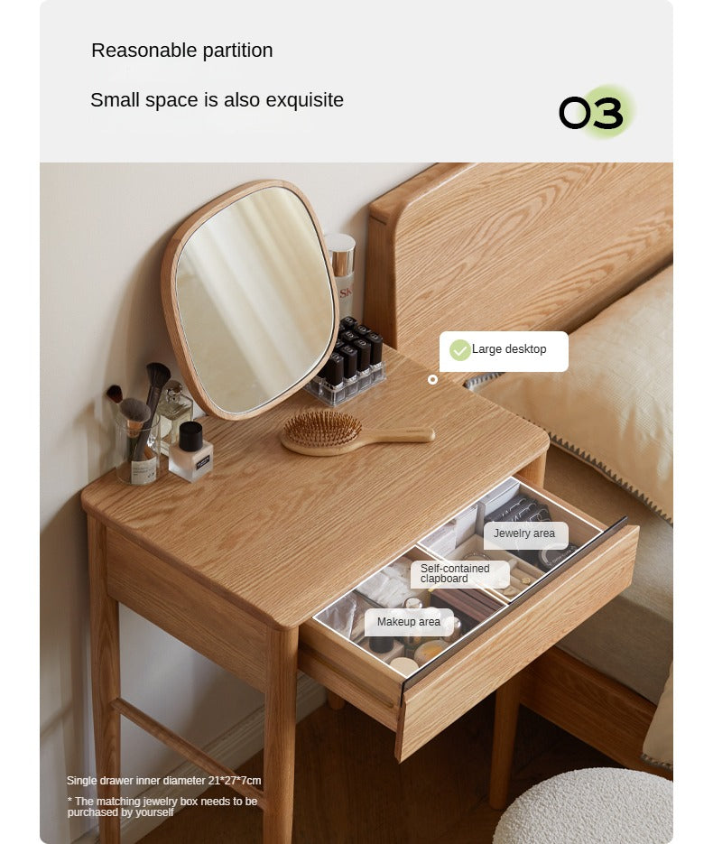 Oak Solid Wood Simple Dressing Table