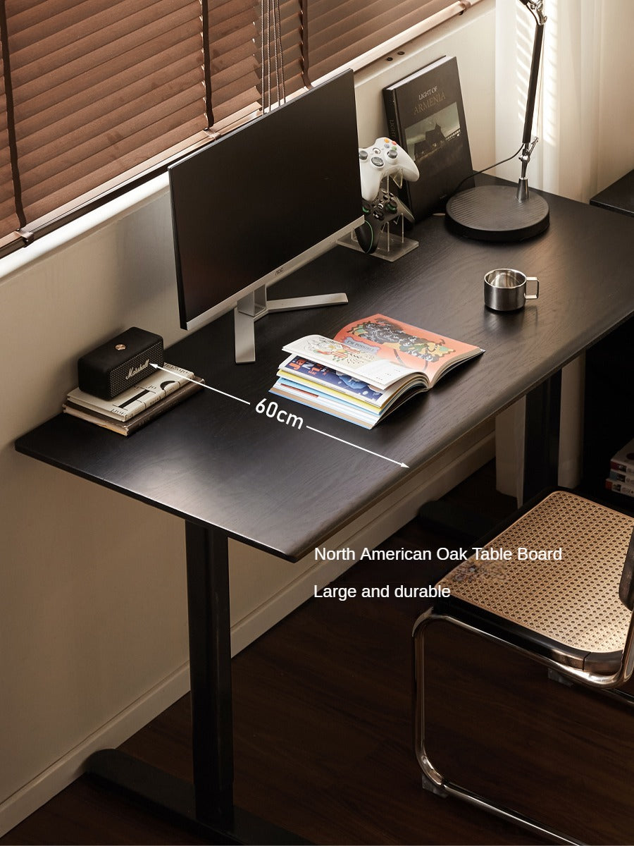 Oak Solid Wood Simple Electric Lift Desk