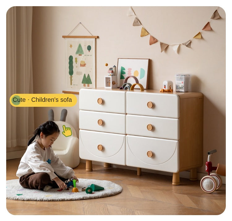 Beech Solid Wood Children's Storage Cabinet