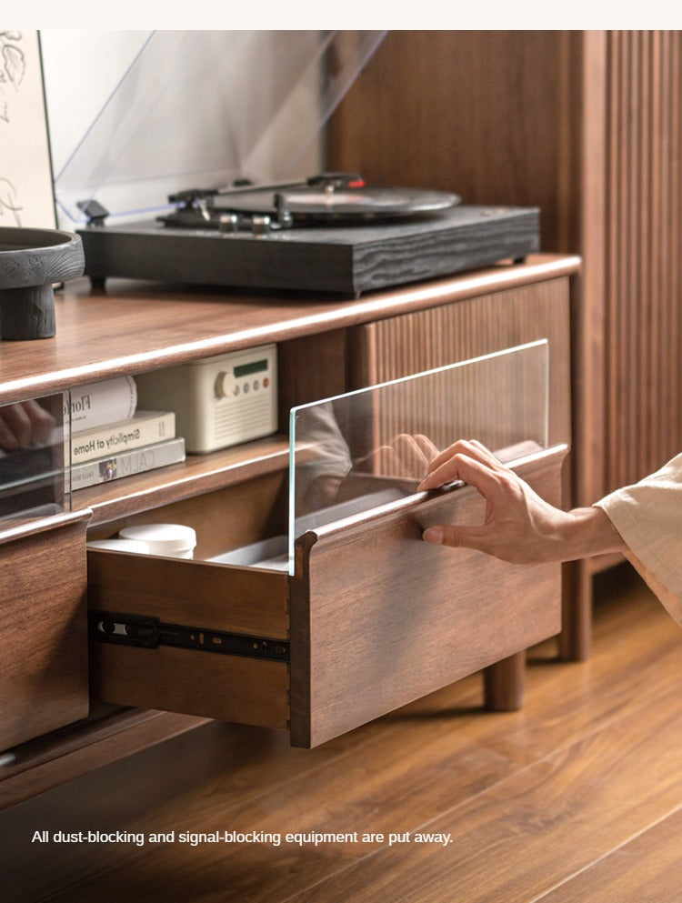 Black Walnut, Ash Solid Wood TV cabinet