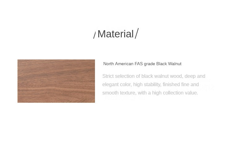 Black Walnut Solid Wood Square Stool Bench