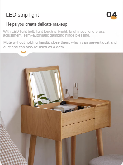 Beech Solid Wood Dressing Table