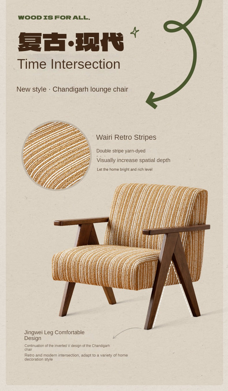 Fabric armChair American Retro