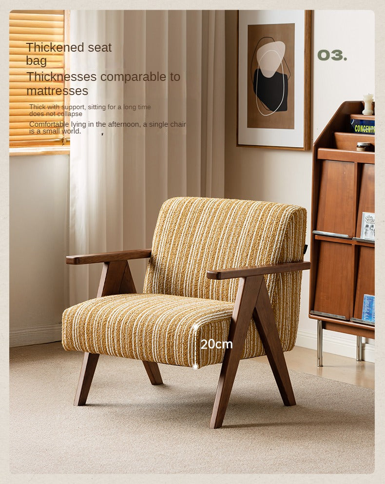 Fabric armChair American Retro