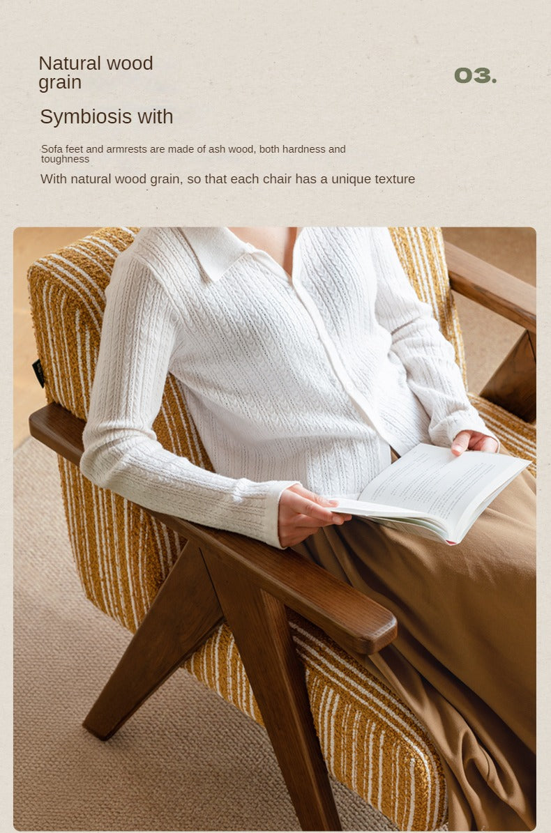 Fabric armChair American Retro