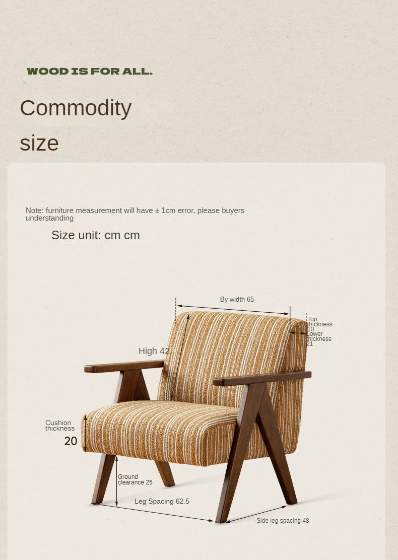 Fabric armChair American Retro