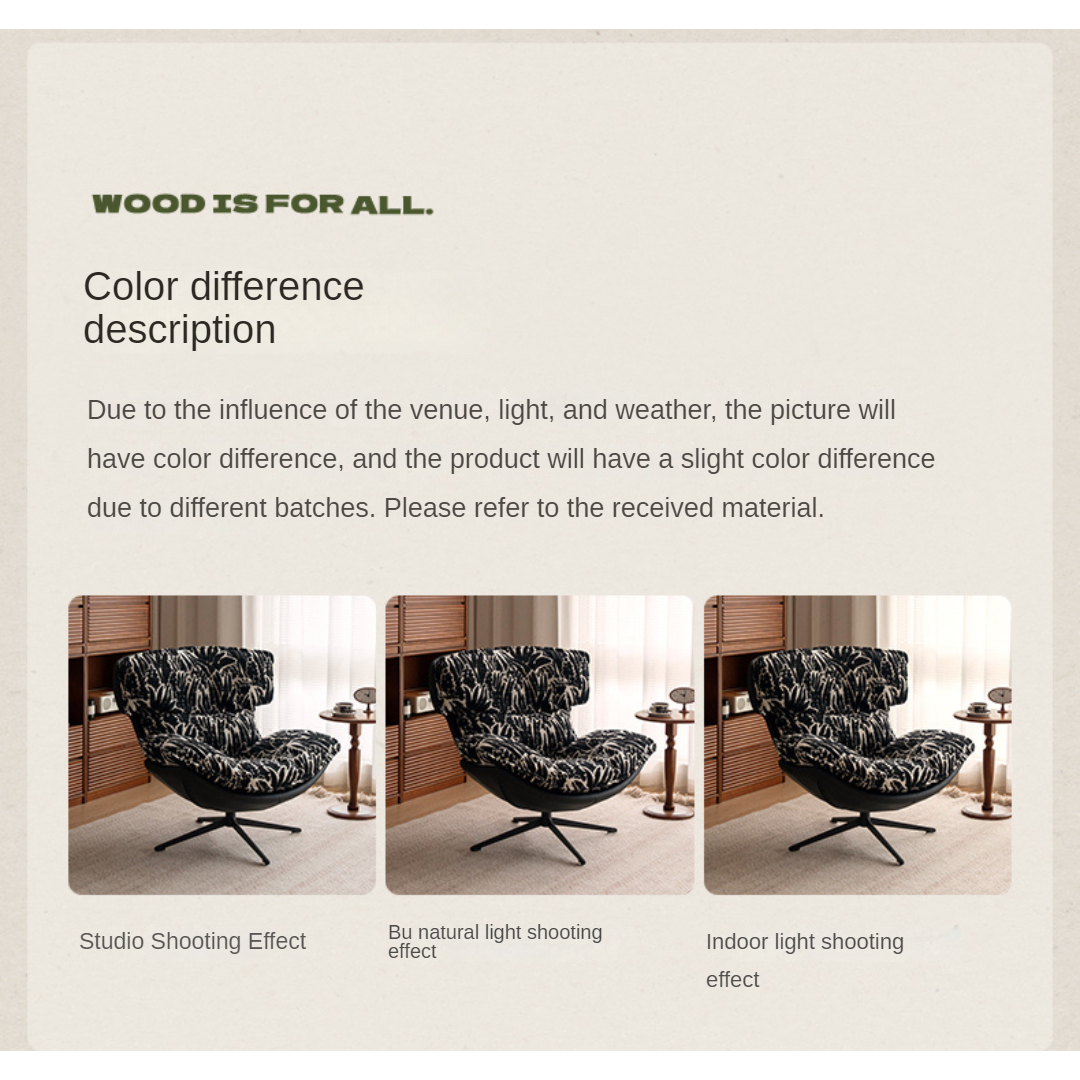 Retro Rotating Eggshell Chair