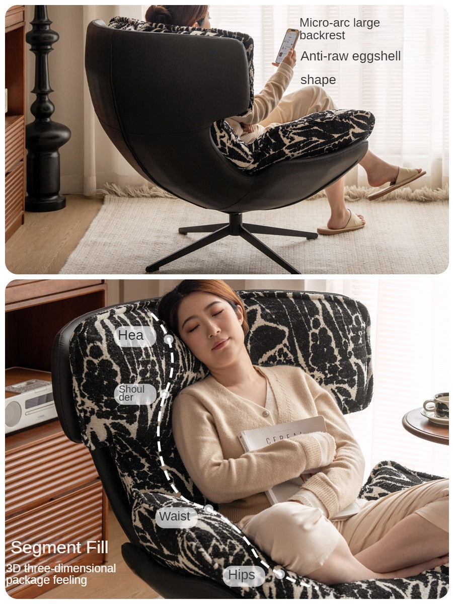 Retro Rotating Eggshell Chair