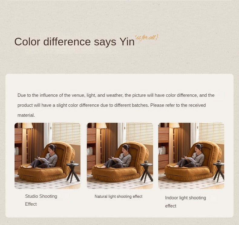 Fabric  lazy sofa Adjustable Floor – 6 Recline Positions