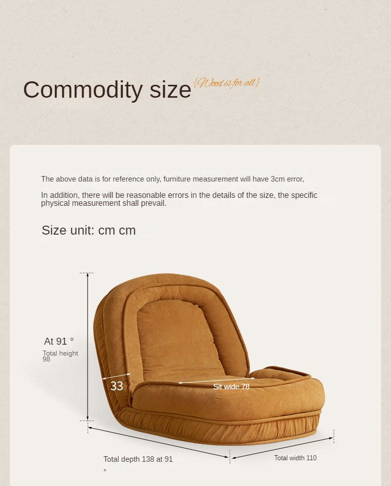 Fabric  lazy sofa Adjustable Floor – 6 Recline Positions