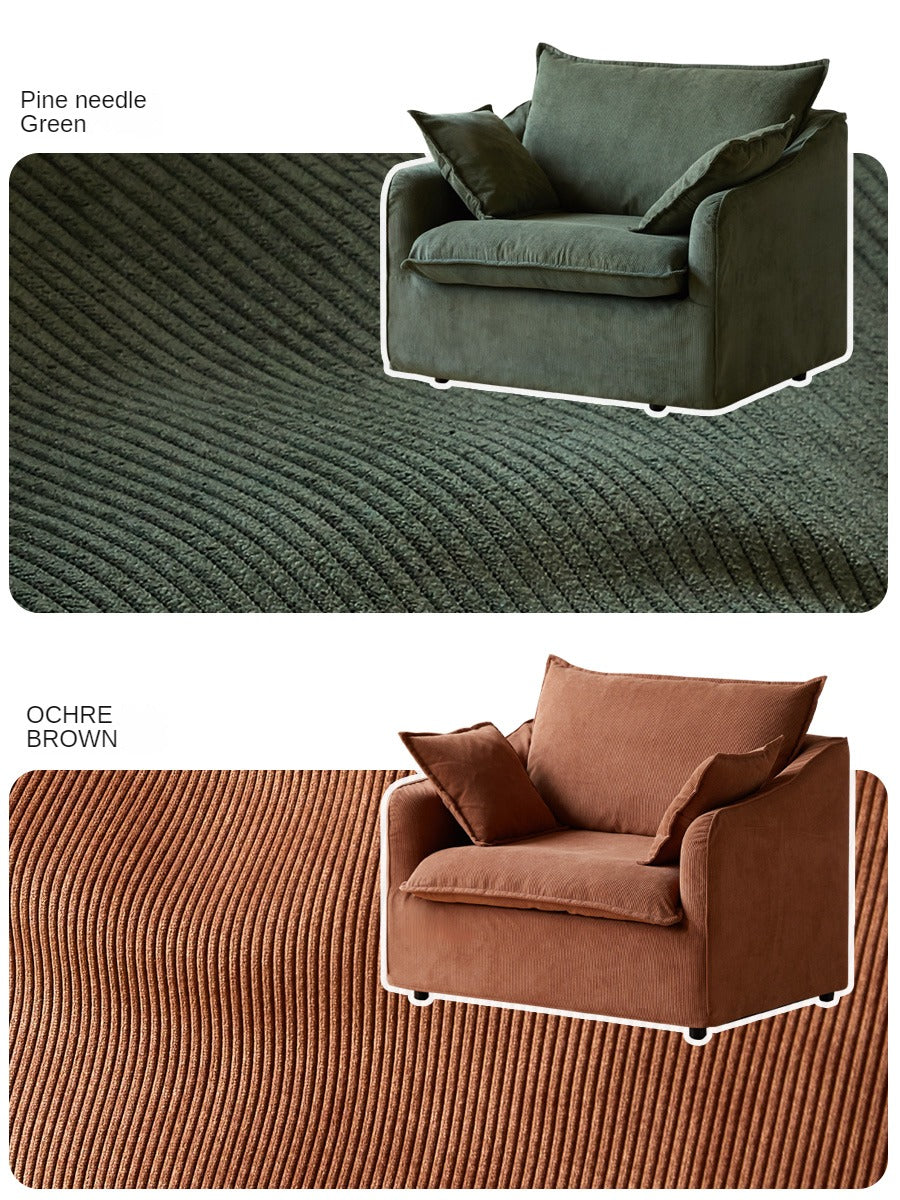 Fabric Sofa armChair corduroy