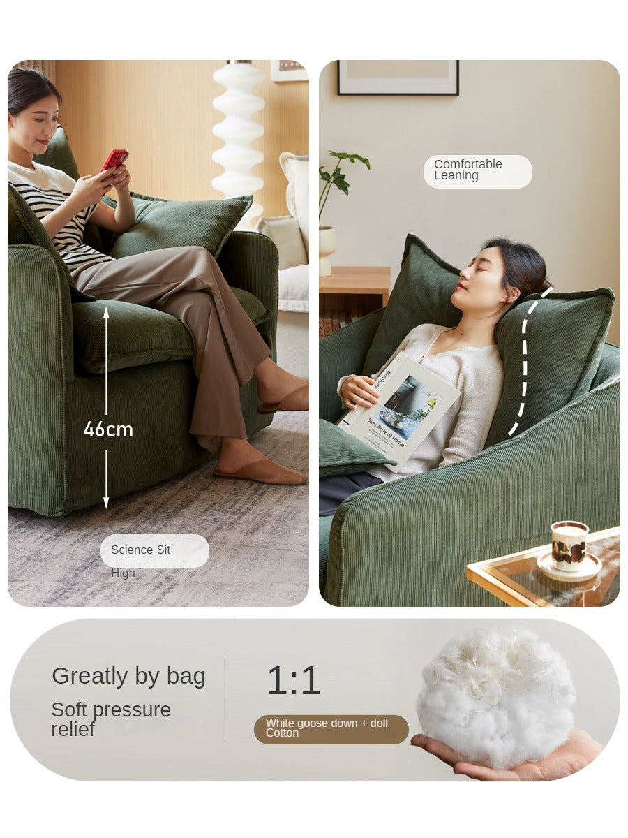 Fabric Sofa armChair corduroy
