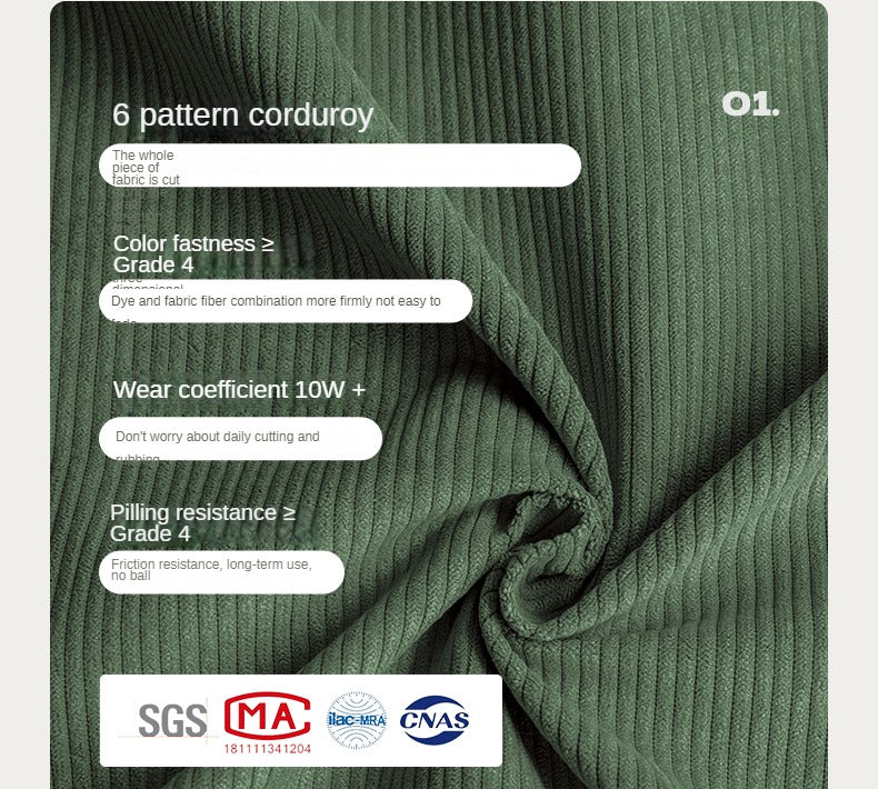 Fabric Sofa armChair corduroy